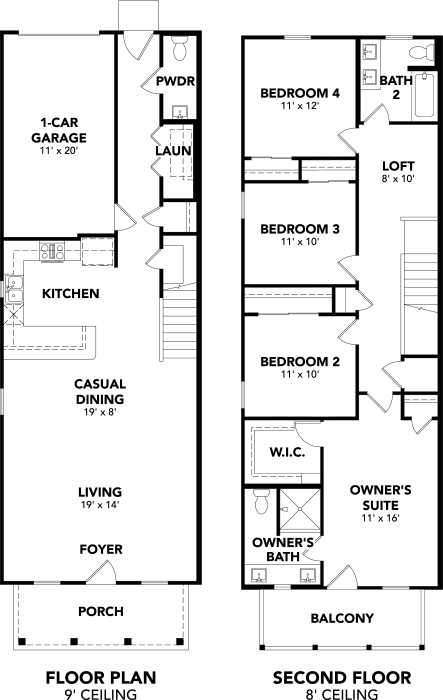 Aqua Bella Floorplan End Unit